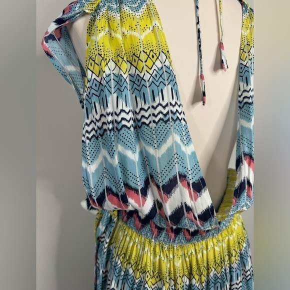 Gorgeous America and Beyond Chevron Pattern Beach Bathing Suit Coverup Dress - Picture 4 of 14